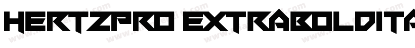HertzPro ExtraboldItalic Regular字体转换